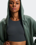 Focus Tech Zip Hoodie Olive