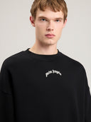 Back Curved Logo Loose Sweatshirt - Unmatched Kicks - Palm Angeles