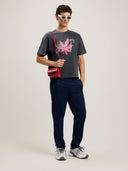 Back Curved Logo Track Pants - Unmatched Kicks - Palm Angeles
