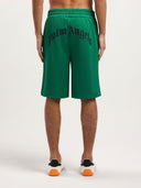 Back Curved Logo Track Shorts - Unmatched Kicks - Palm Angeles