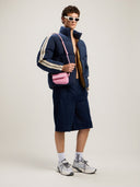 Back Curved Logo Track Shorts - Unmatched Kicks - Palm Angeles