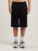 Back Curved Logo Track Shorts - Unmatched Kicks - Palm Angeles