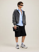 Back Curved Logo Track Shorts - Unmatched Kicks - Palm Angeles