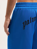 Back Curved Logo Track Shorts - Unmatched Kicks - Palm Angeles