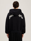Back Curved Logo Zip Hoodie - Unmatched Kicks - Palm Angeles