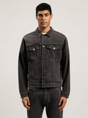 Back Logo Over Denim Jkt - Unmatched Kicks - Palm Angeles