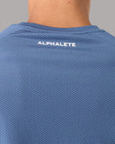 Base Tee - Muted Blue - Unmatched Kicks - Alphalete