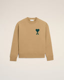Beige Cotton Ami De Coeur Sweatshirt - Unmatched Kicks - Ami Paris