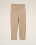 Beige Cotton Elasticated Waist Trousers - Unmatched Kicks - Ami Paris