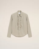 Beige Cotton Long Sleeve Ruffled Adjusted Shirt - Unmatched Kicks - Ami Paris
