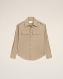 Beige Cotton Saharienne Shirt - Unmatched Kicks - Ami Paris