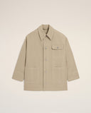 Beige Cotton Worker Jacket - Unmatched Kicks - Ami Paris