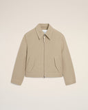 Beige Cotton Zipped Jacket - Unmatched Kicks - Ami Paris