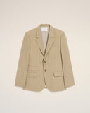 Beige New Wool Single Breasted Straight Jacket - Unmatched Kicks - Ami Paris