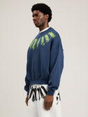 Big Neck Logo Loose Sweatshirt - Unmatched Kicks - Palm Angeles