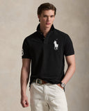 Big Pony Mesh Polo Shirt - All Fits Polo Black - Unmatched Kicks-ralph lauren