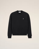 Black Cotton Ami De Coeur Sweatshirt - Unmatched Kicks - Ami Paris