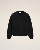 Black Cotton Embossed Ami De Coeur Sweatshirt - Unmatched Kicks - Ami Paris