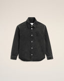 Black Cotton Knitted Ami De Coeur Overshirt - Unmatched Kicks - Ami Paris