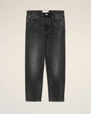 Black Cotton Tapered Fit Jeans - Unmatched Kicks - Ami Paris