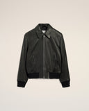Black Lamb Leather Zipped Jacket - Unmatched Kicks - Ami Paris