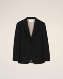 Black New Wool Straight Single Breasted Jacket - Unmatched Kicks - Ami Paris