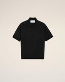 Black Wool Short Sleeves Ami De Coeur Polo - Unmatched Kicks - Ami Paris