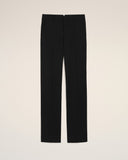Black Wool Straight Trousers - Unmatched Kicks - Ami Paris