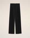 Black Wool Straight Trousers - Unmatched Kicks - Ami Paris