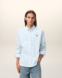 Blue Cotton Ami De Coeur Oxford Shirt - Unmatched Kicks - Ami Paris