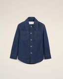 Blue Cotton Ami De Coeur Worker Overshirt - Unmatched Kicks - Ami Paris