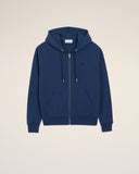 Blue Cotton Ami De Coeur Zipped Hoodie - Unmatched Kicks - Ami Paris
