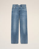 Blue Cotton Large Fit Jeans - Unmatched Kicks - Ami Paris