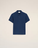 Blue Cotton Short Sleeves Ami De Coeur Polo Shirt - Unmatched Kicks - Ami Paris
