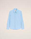 Blue Cotton Tailor Embroidered Ami De Coeur Shirt - Unmatched Kicks - Ami Paris