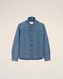 Blue Denim Cotton Ami De Coeur Shirt - Unmatched Kicks - Ami Paris