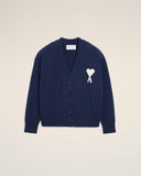 Blue Wool Ami De Coeur Cardigan - Unmatched Kicks - Ami Paris