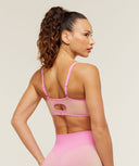 Blush Seamless Light Support Sports Bra light support Focus Pink/Sorbet Yellow - Unmatched Kicks-GYMSHARK