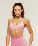 Blush Seamless Light Support Sports Bra light support Focus Pink/Sorbet Yellow - Unmatched Kicks-GYMSHARK