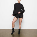 Boyfriend LONG SLEEVE T - SHIRT Onyx - Unmatched Kicks - SKIMS