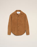 Brown Goat Leather Buttoned Overshirt - Unmatched Kicks - Ami Paris