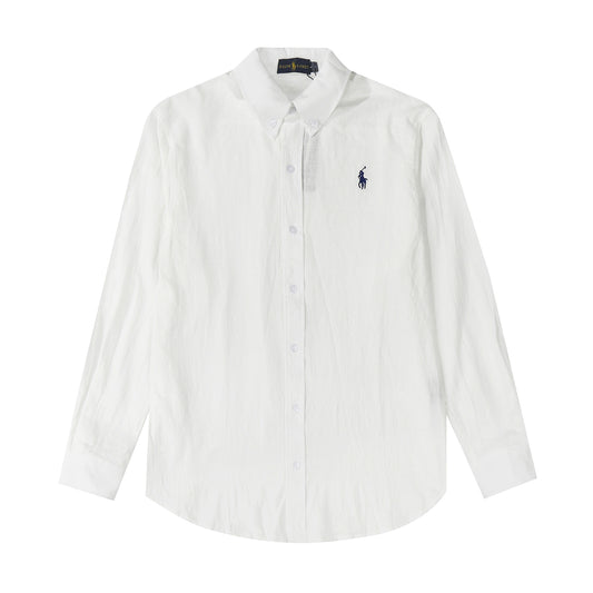Polo Ralph Lauren Button-Down Collar Cotton Shirt White