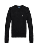 Cable - Knit Cotton Sweater Black - Unmatched Kicks - ralph lauren