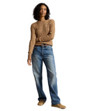 Cable - Knit Cotton Sweater Brown - Unmatched Kicks - ralph lauren