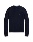 Cable - Knit Cotton Sweater Hunter Navy - Unmatched Kicks - ralph lauren