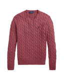 Cable - Knit Cotton Sweater Prune Juice - Unmatched Kicks - ralph lauren