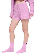 Cable Knit Winter Bliss Short Candy Heart Pink - Unmatched Kicks - ALO