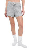 Cable Knit Winter Bliss Short Dark Athletic Heather Grey - Unmatched Kicks - ALO