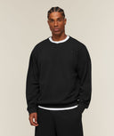 Campus Crest Sweatshirt regular Black - Unmatched Kicks-GYMSHARK