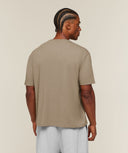 Campus Crest T-Shirt boxy fit Lifestyle Brown - Unmatched Kicks-GYMSHARK